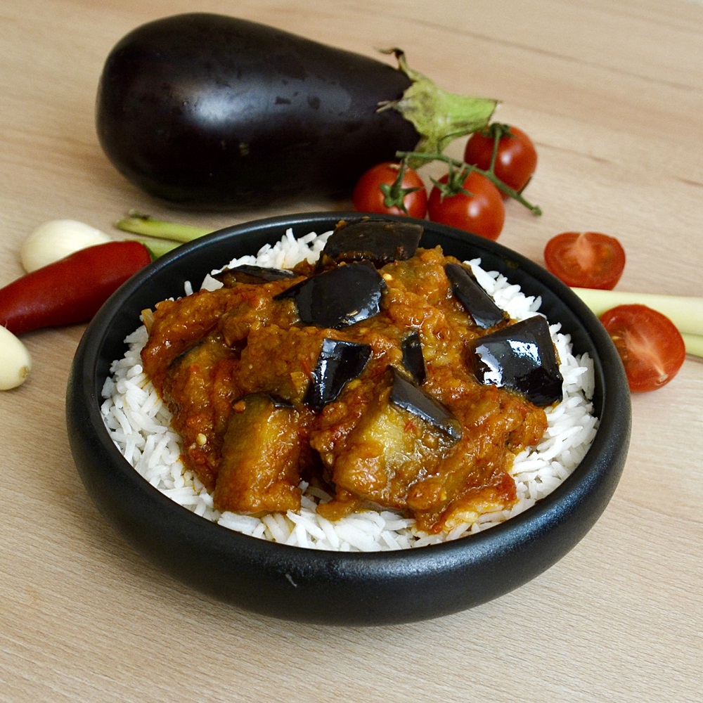 Indonesisches Auberginengemüse - Balado Terong