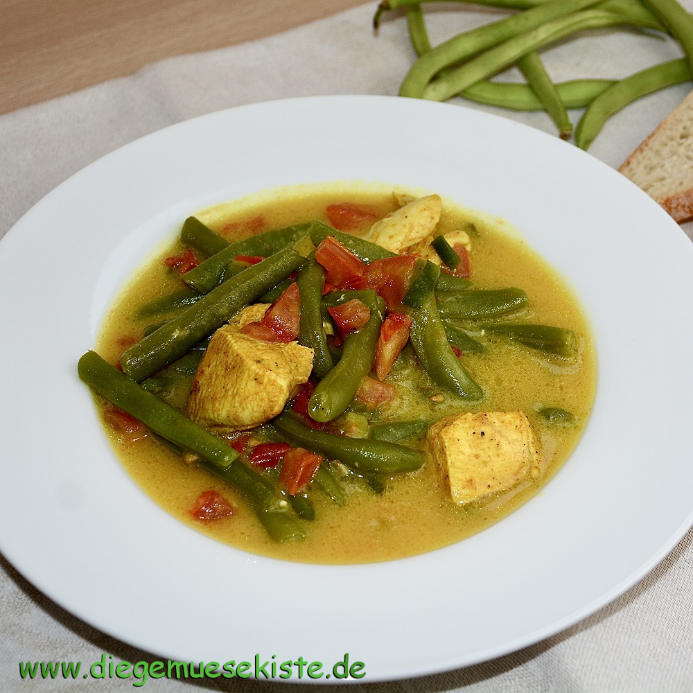 Bohnen-Curry mit Hähnchen
