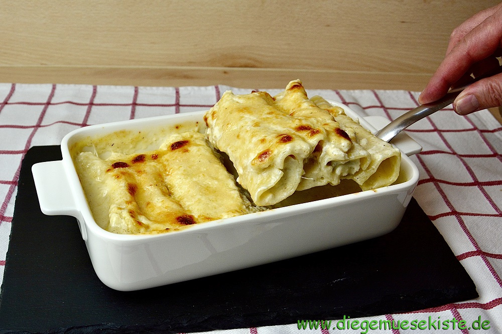 Cannelloni mit Räucherfisch-Füllung