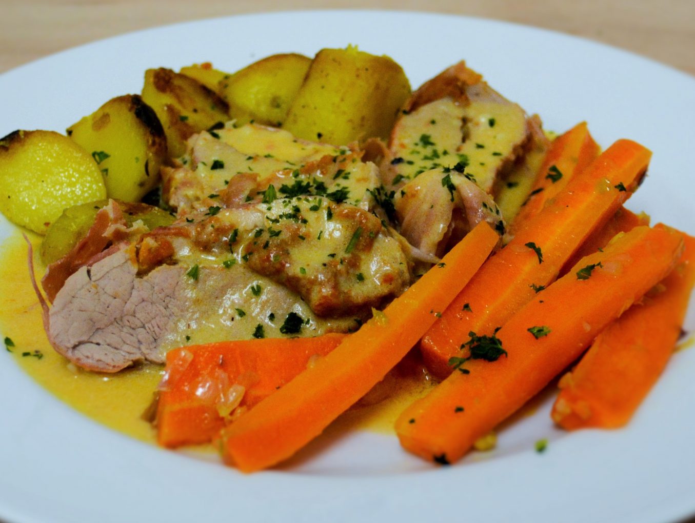 Gefüllte Schweinelende