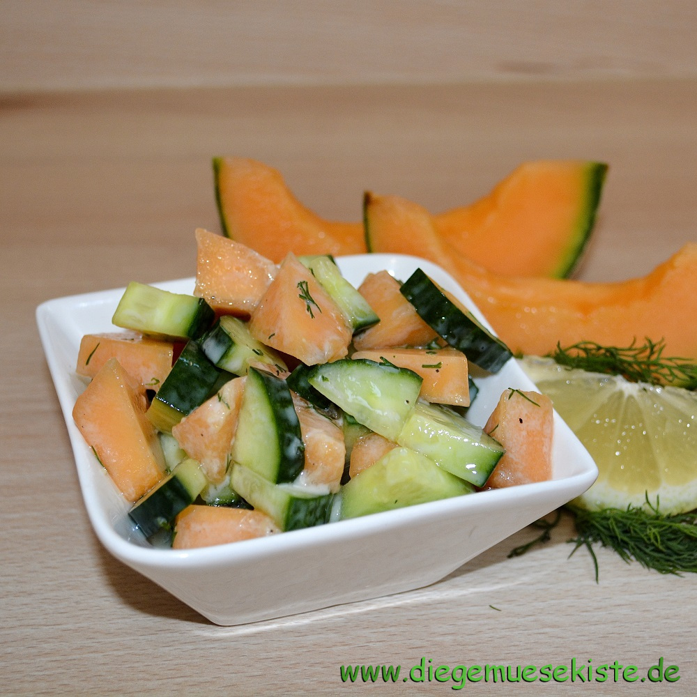 Gurken-Melonen-Salat