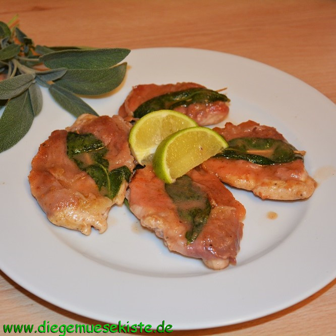 Hähnchen-Saltimbocca