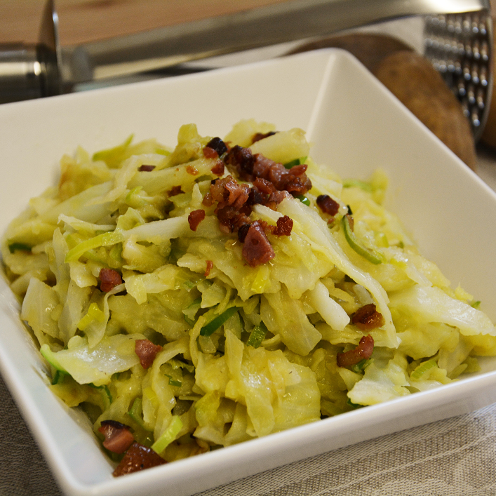 Irisches Colcannon mit Weißkohl