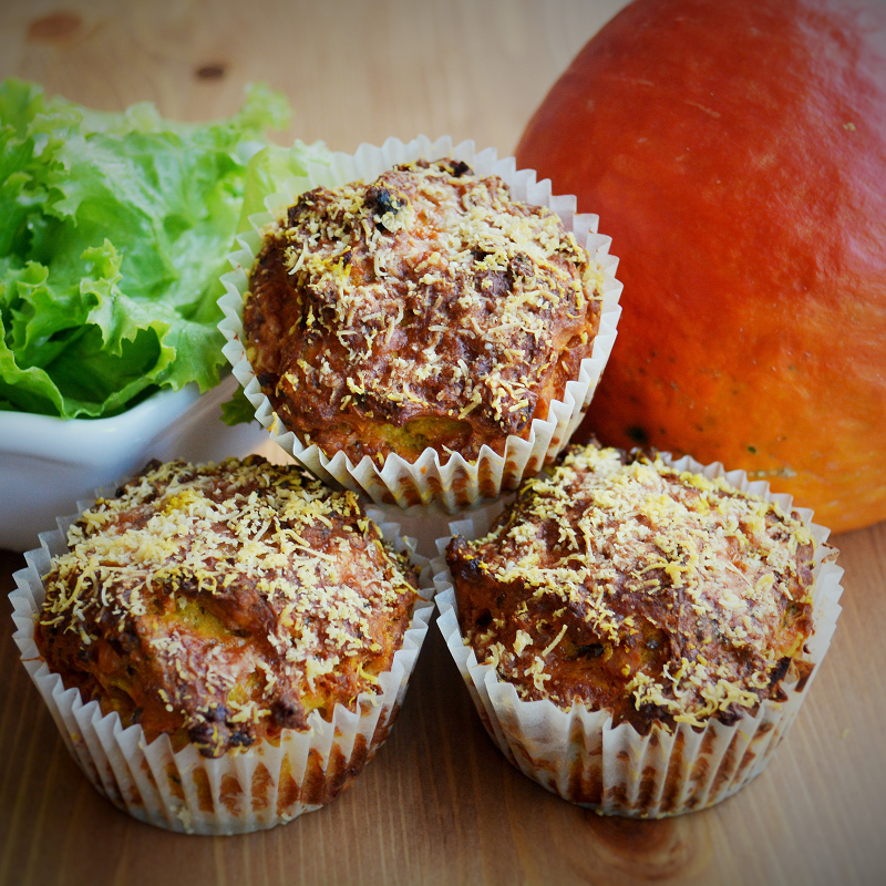 Kürbis-Parmesan-Muffins
