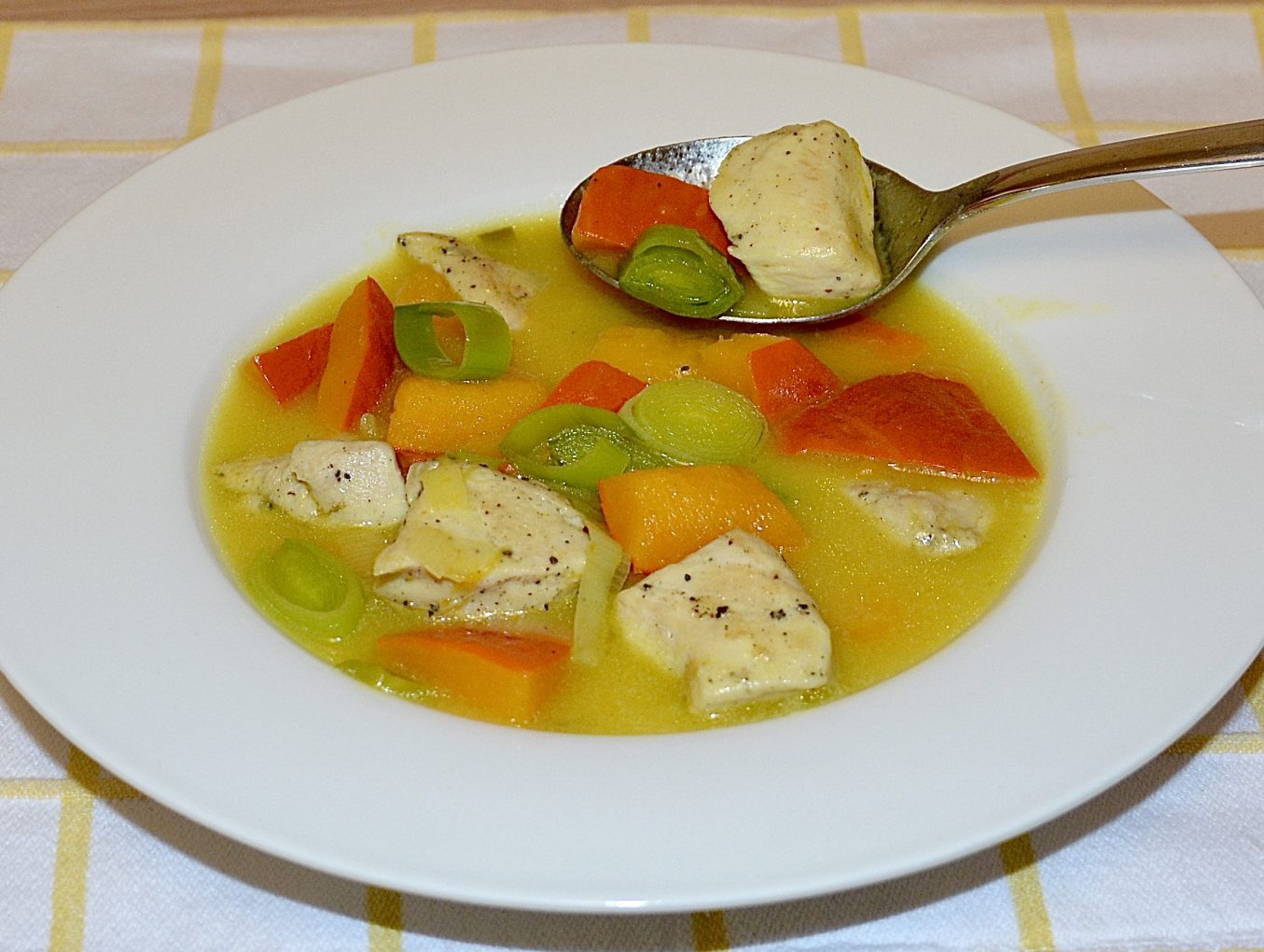 Kürbis-Hähnchen-Topf