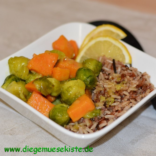 Rosenkohl-Batate-Curry