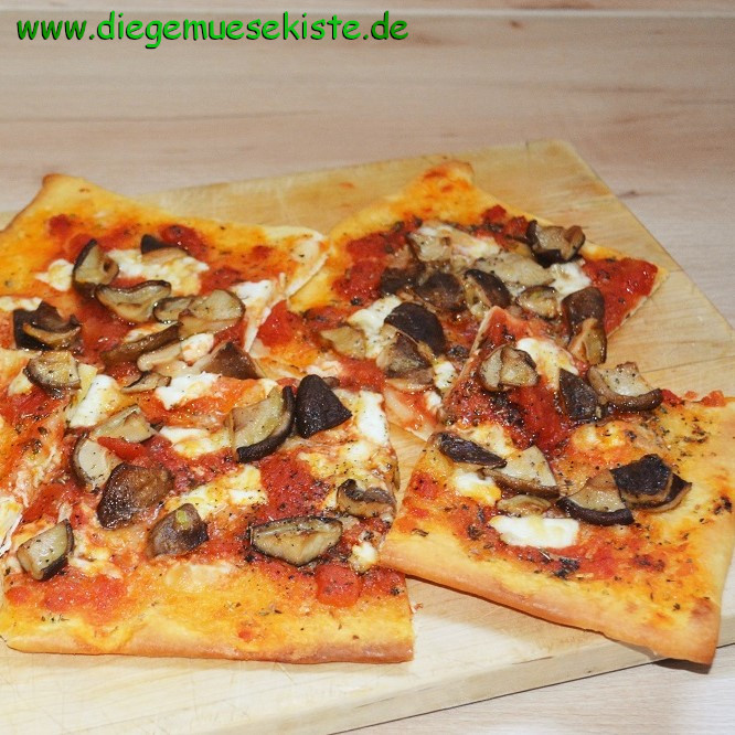 Shiitake-Pizza