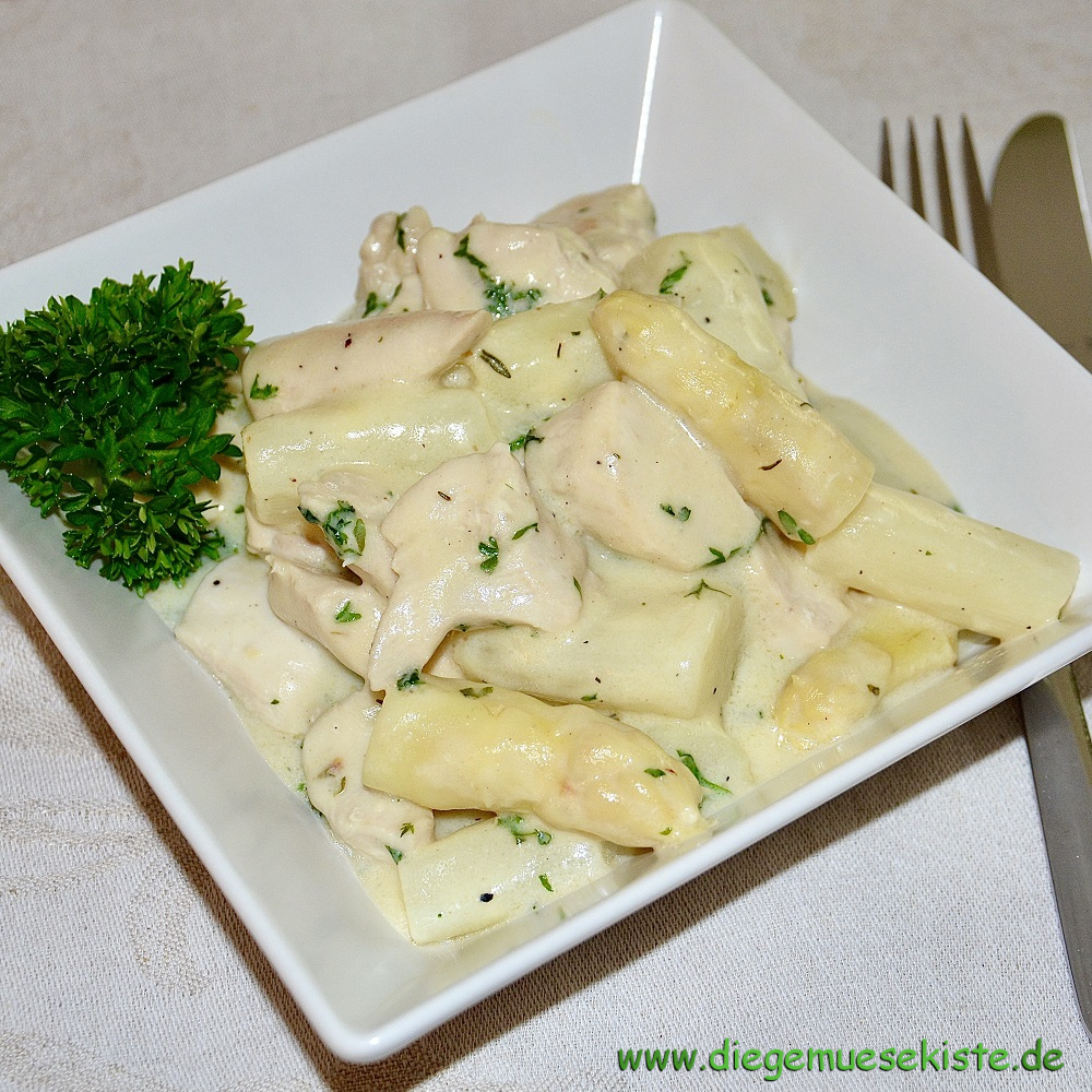 Spargel-Hähnchen-Ragout