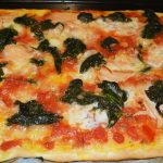 Pizza Spinat-Lachs