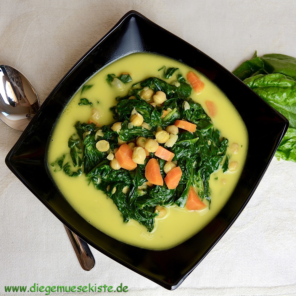 Spinat-Möhren-Curry